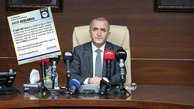 Elazığ'da eğitime 1 gün daha ara