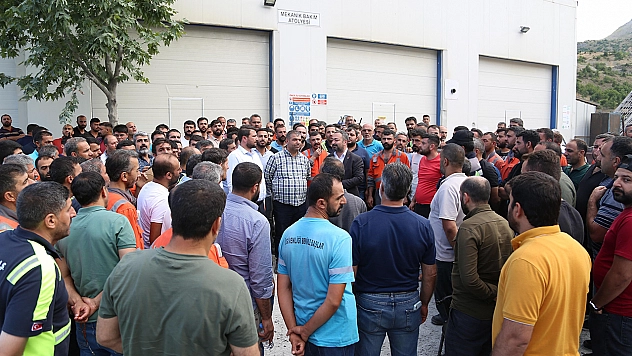 Elazığ'da Eti Krom İşçilerinin Eylemi Devam Ediyor