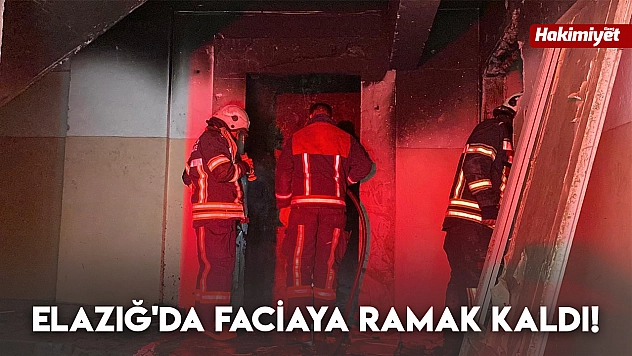 Elazığ'da faciaya ramak kaldı!