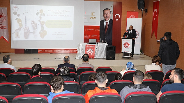 Elazığ'da gıda okuryazarlığına yönelik eğitimler devam ediyor