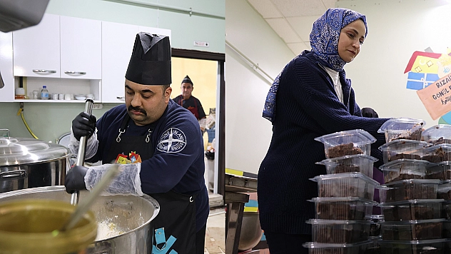 Elazığ'da Gönüllüler el ele verdi her gün 250 ihtiyaç sahibine iftar hazırlıyor