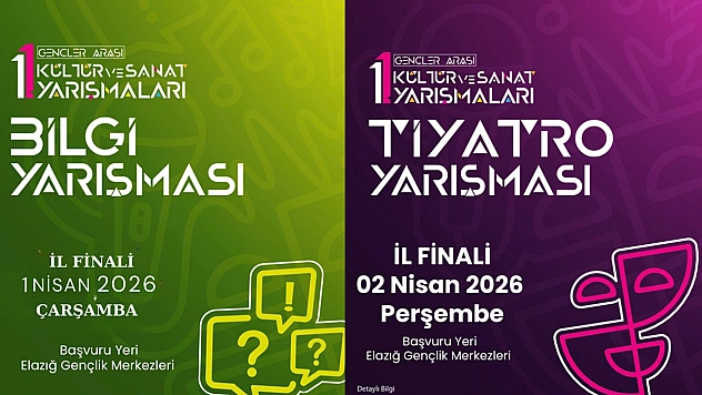 Elazığ'da GSB Gençler Arası Kültür ve Sanat Yarışmaları için başvurular sürüyor