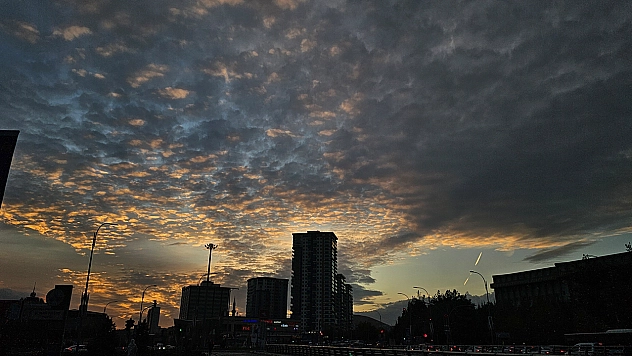 Elazığ'da gün batımı görsel şölen sundu