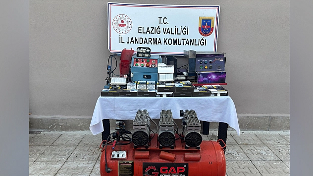 Elazığ'da kaçak sigara operasyonu!