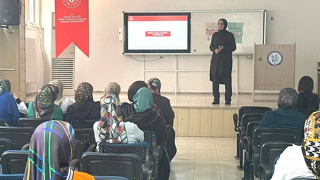 Elazığ'da kadına yönelik şiddet farkındalığı eğitimi