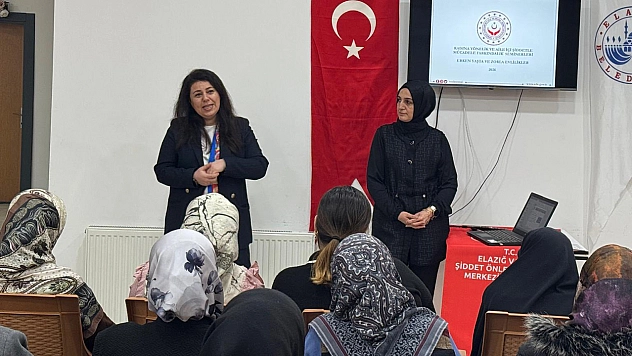 Elazığ'da kadına yönelik şiddetle mücadele eğitimi