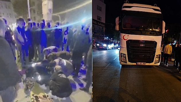 Elazığ'da kamyonun çarptığı genç ağır yaralandı