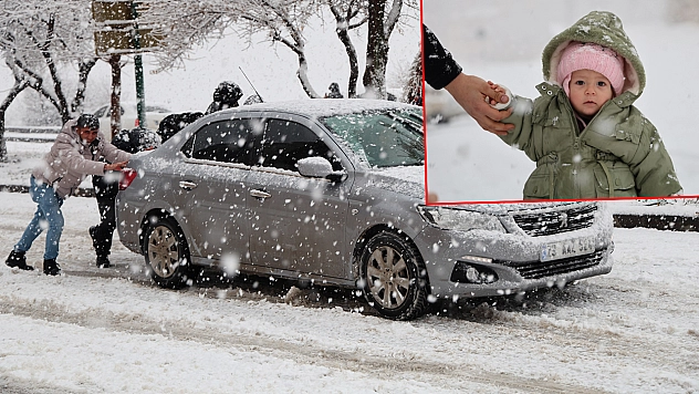 Elazığ'da kar görüntüleri