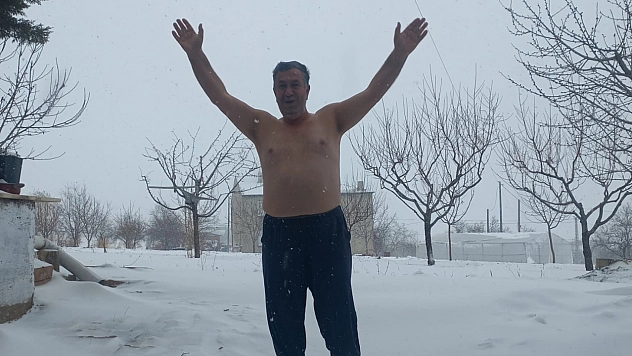 Elazığ'da kar yağdı, fenomen İlhami Çelik geleneği bozmadı