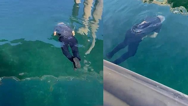 Elazığ'da Köprüden nehre atlayan yaşlı adamı tekne turu yapanlar kurtardı