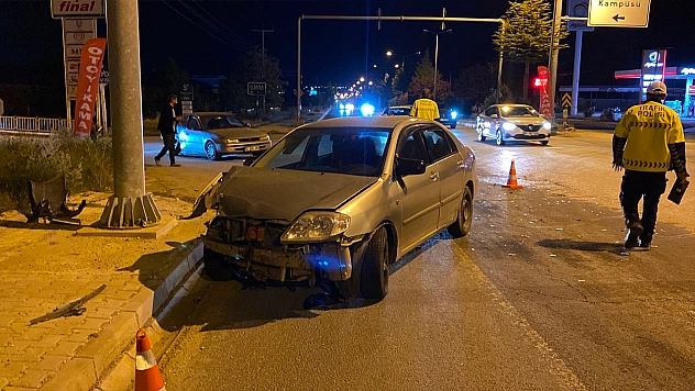 Elazığ'da korkutan kaza: 1 yaralı