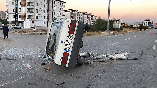 Elazığ'da korkutan kaza!