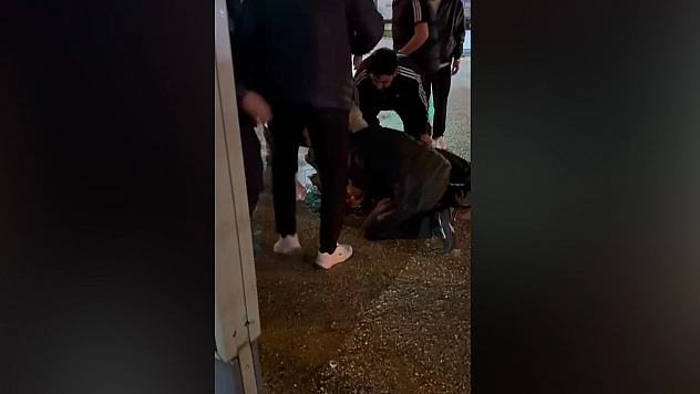 Elazığ'da korkutan moto kurye kazası