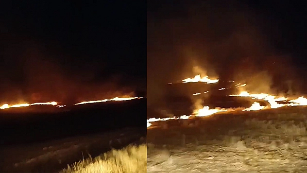Elazığ'da korkutan yangın