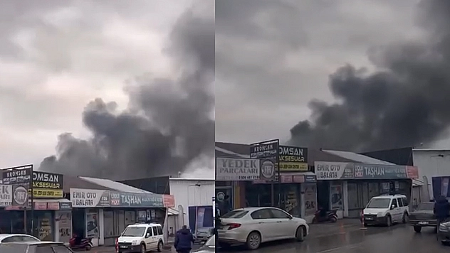 Elazığ'da korkutan yangın!