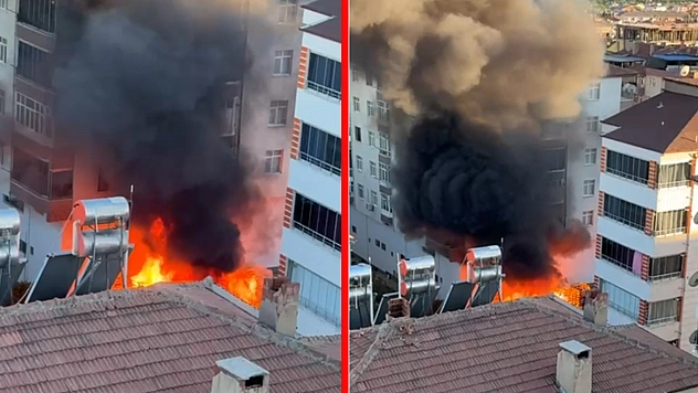 Elazığ'da korkutan yangın