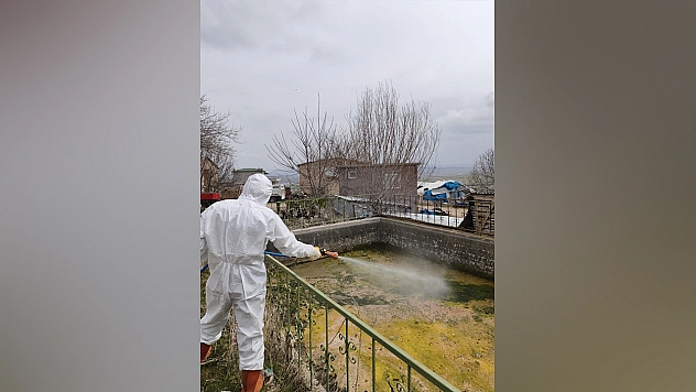 Elazığ'da larva ilaçlama çalışmaları başladı
