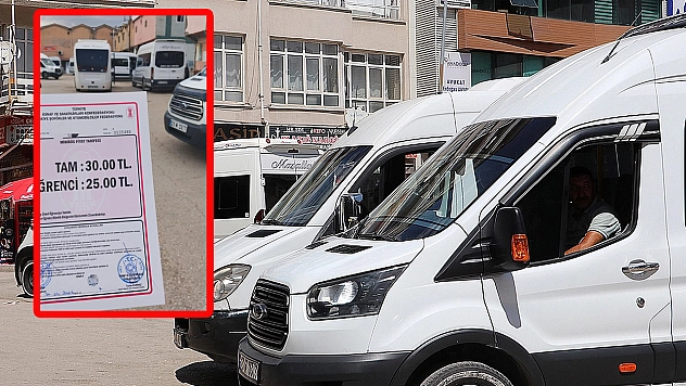 Elazığ'da minibüs ücretlerine zam yapıldı