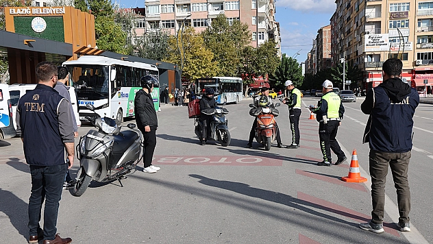 Elazığ'da motosiklet sürücülerine rekor ceza