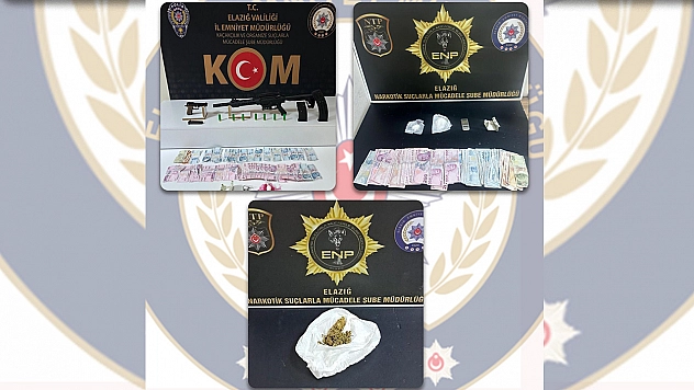 Elazığ'da Narkotik Operasyonu 2 Tutuklama