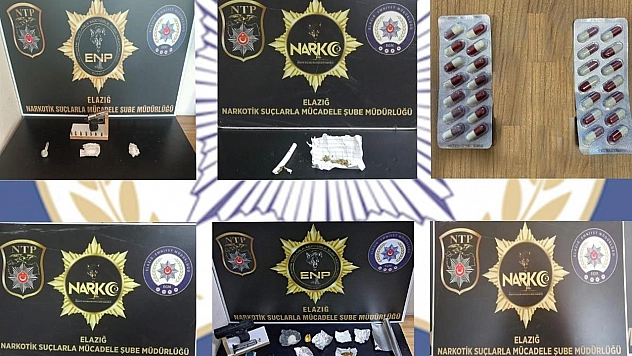 Elazığ'da Narkotik Operasyonunda 12 Şüpheli Gözaltına Alındı