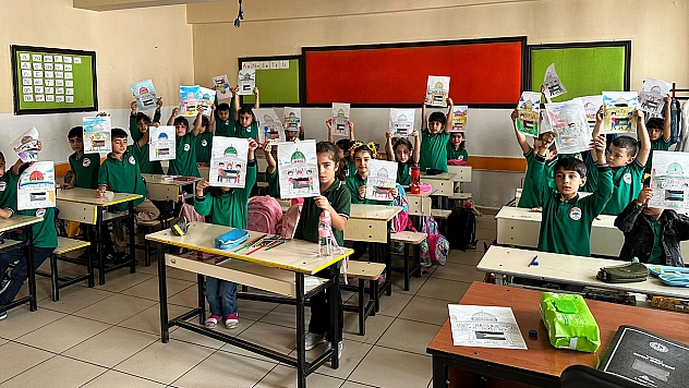 Elazığ'da öğrencilerden Filistin'e destek