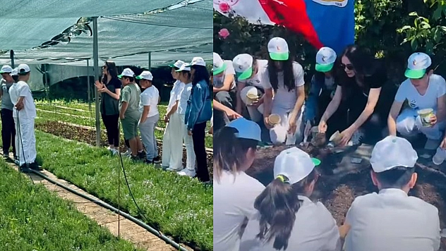 Elazığ'da öğrencilere fidan eğitimi