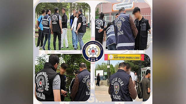 Elazığ'da okul önü denetimi