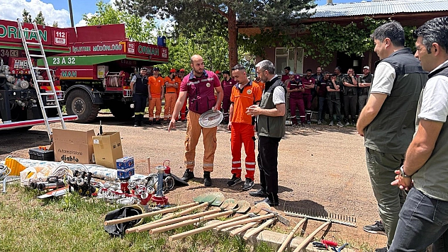 Elazığ'da Orman muhafaza memurlarına ve yangın gönüllülerine eğitim verildi