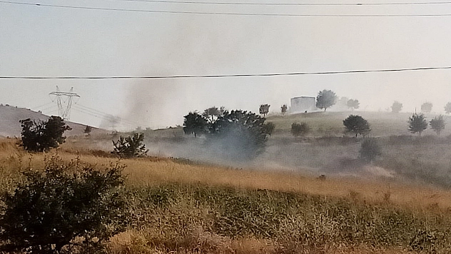 Elazığ'da Ot Yangını