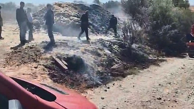 Elazığ'da otluk alanda yangın