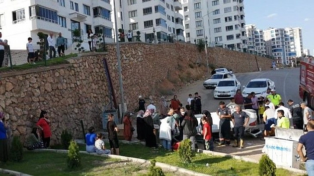 Elazığ'da otomobil istinat duvarından uçtu: 2 yaralı