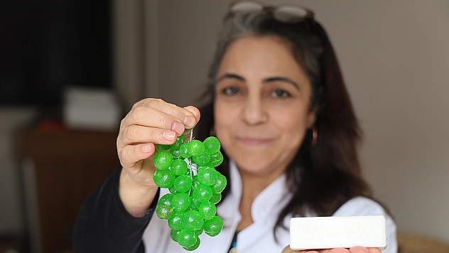 Elazığ'da sabunlar kadınların elinde sanata dönüşüyor