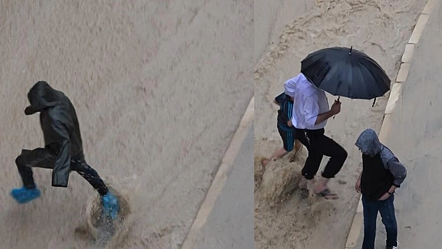 Caddeler Dereye Döndü