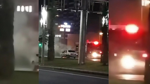 Elazığ'da Seyir Halindeki Araç Alev Aldı