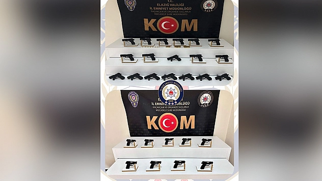 Elazığ'da silah ticaretine darbe: 28 ruhsatsız tabanca ele geçirildi
