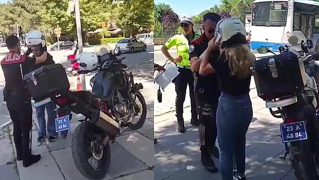 Elazığ'da sınava geç kalan öğrencilere polis yardımı