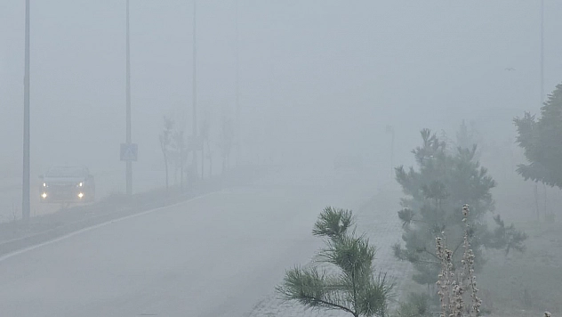 Elazığ'da sis alarmı: Yüksek kesimler gözden kayboldu