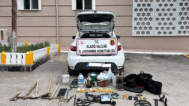 Elazığ'da Sit Alanda Kazı Yapan 5 Kişi Yakalandı