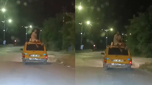 Elazığ'da tehlikeli yolculuk