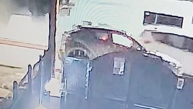 Elazığ'da trafik kazası kamerada