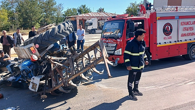 Elazığ'da traktör devrildi: 2 yaralı