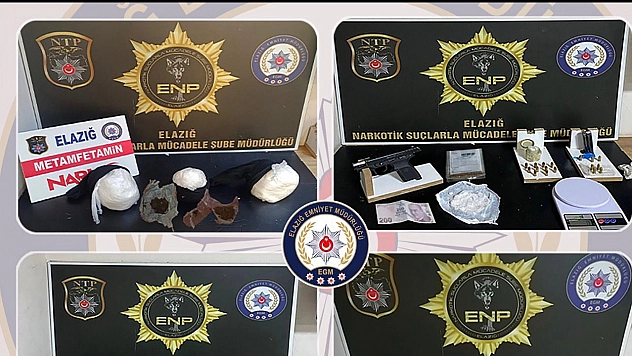 Elazığ'da uyuşturucu operasyonları: 24 gözaltı