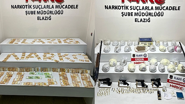 Elazığ'da uyuşturucu operasyonu!