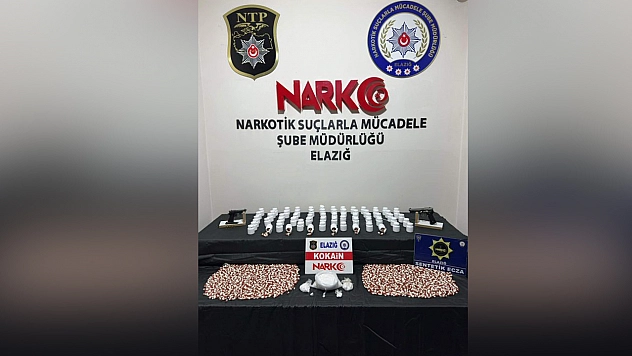Elazığ'da uyuşturucu operasyonu