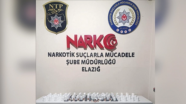 Elazığ'da uyuşturucu operasyonu: 5 bin 717 sentetik madde ele geçirildi