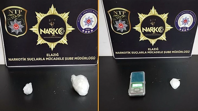 Elazığ'da uyuşturucuyla mücadele çalışmaları: 2 tutuklama