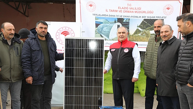 Elazığ'da yaşam çadırı ve GES desteği