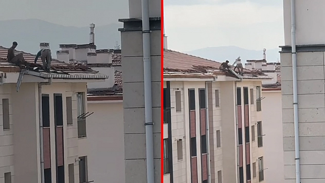 Elazığ'da yürekleri ağza getiren anlar!