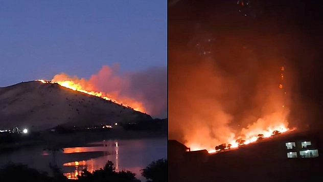 Elazığ'daki örtü yangını söndürüldü